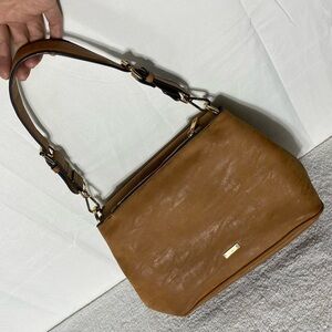 Aldo Tan Leather Shoulder Bag Purse Handbag